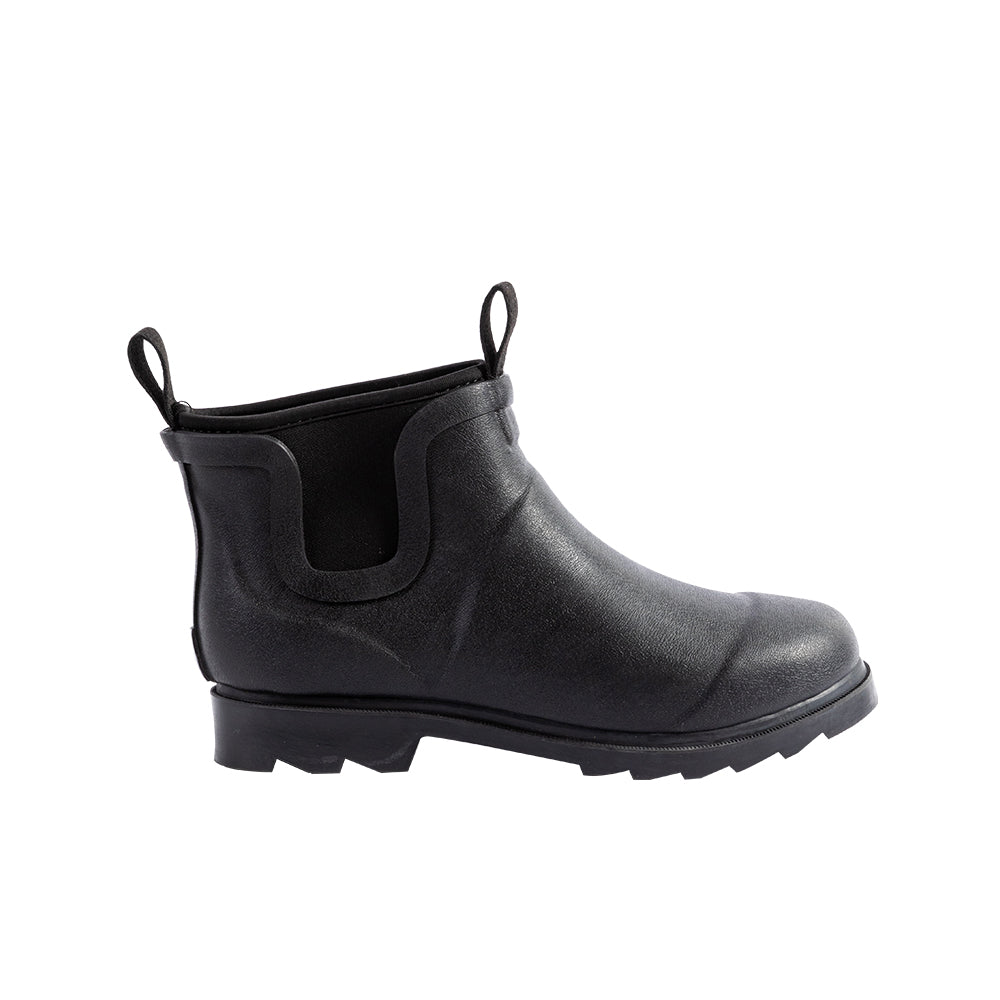 Sanfeng Black&Black Color-Clash Neoprene Rain Boots