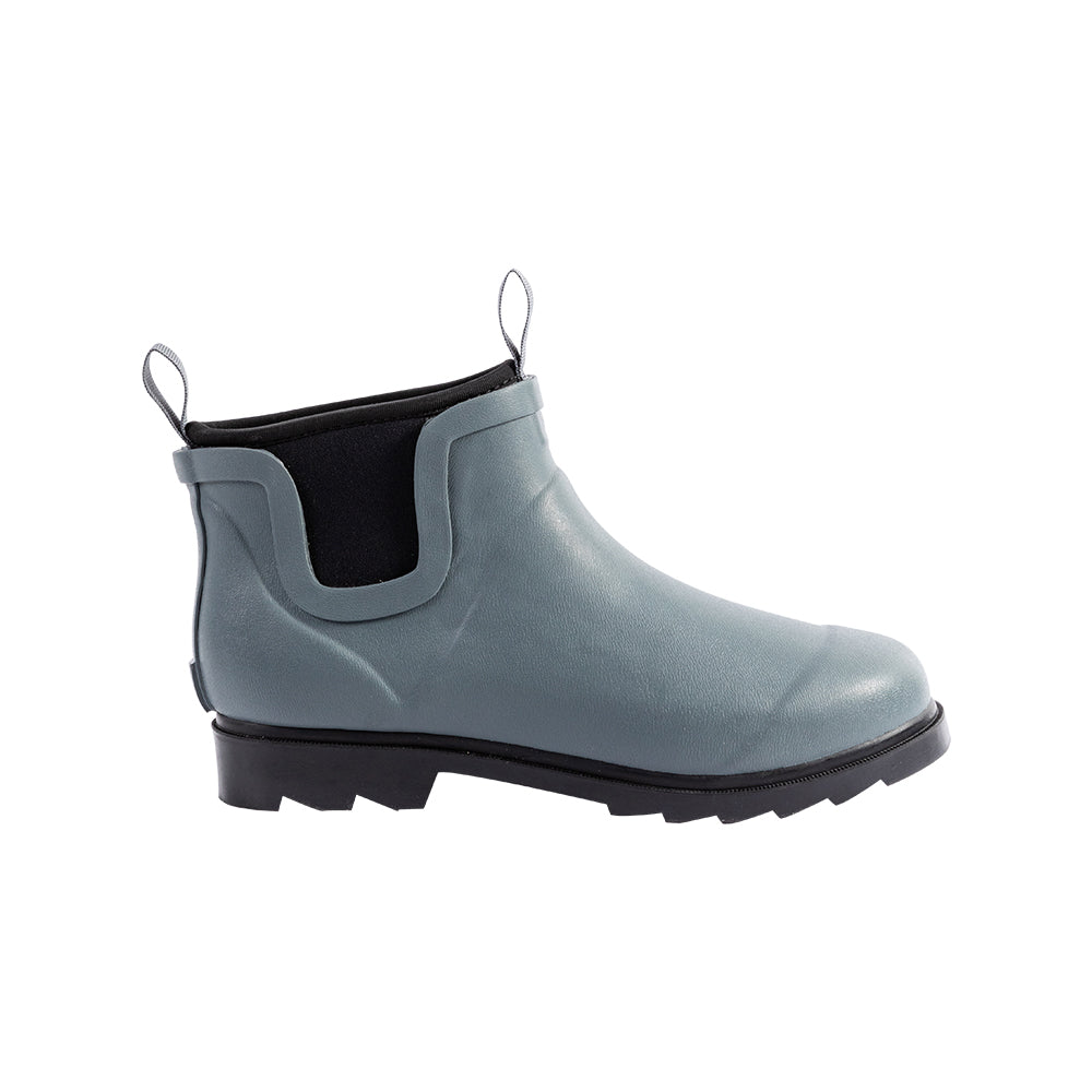 Sanfeng Hazeblue&Black Color-Clash Neoprene Rain Boots