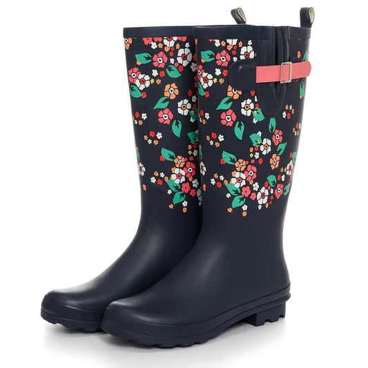 Sanfeng Half-Flower Tall Rainboots